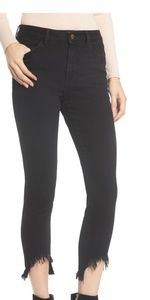 DL1961Farrow High Waist Destroyed Hem Skinny Jeans